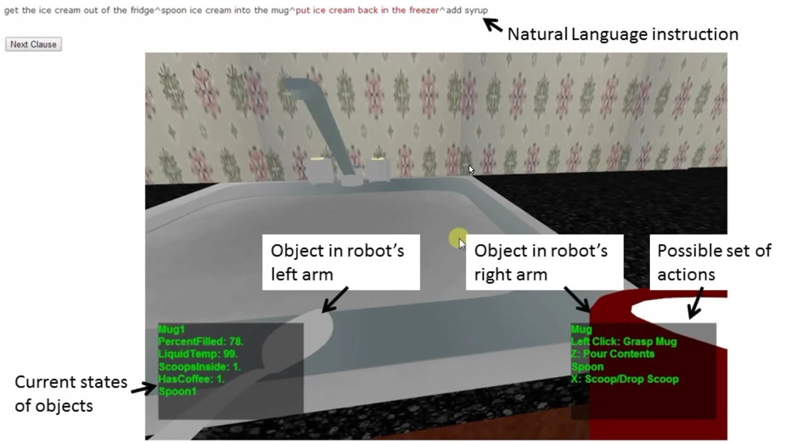 Context sensitive robot understands casual language