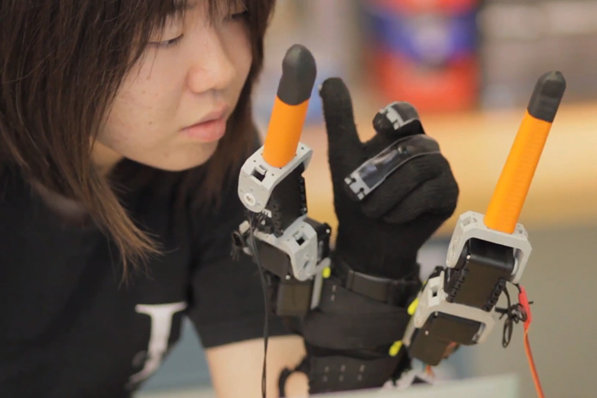 Robotic fingers enhance grip