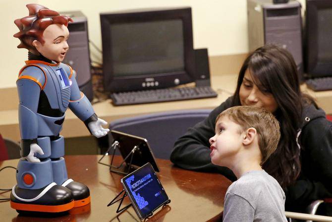 Robot helps build social skills in autistic kids