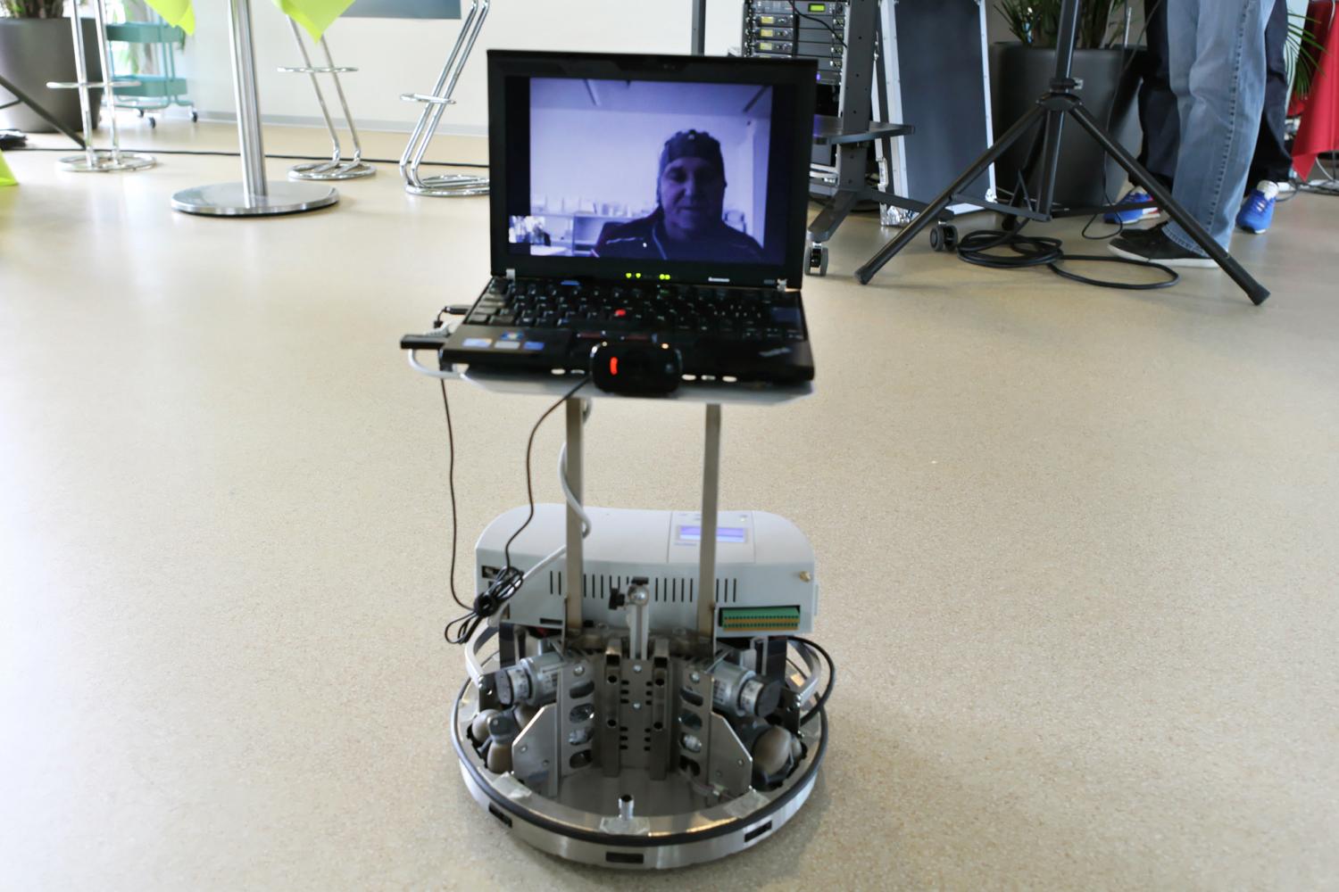 Thought controlled telepresence robot