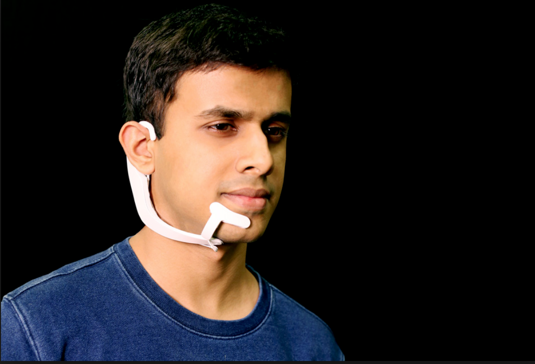 Bone-conduction headset for voice-free communication