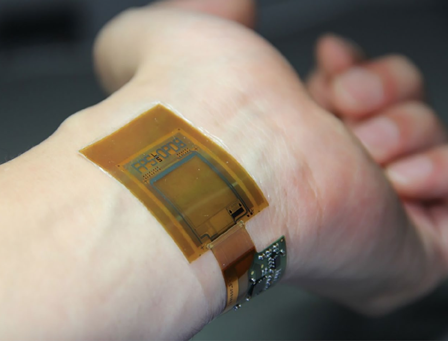 Ultra thin sensor measures pulse, scans fingerprints, vein patterns