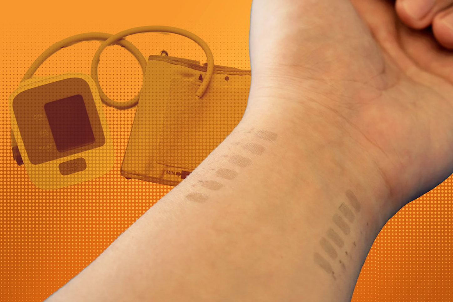 Continuous, cuffless blood pressure monitoring via graphene tattoo